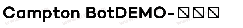 Campton BotDEMO字体转换